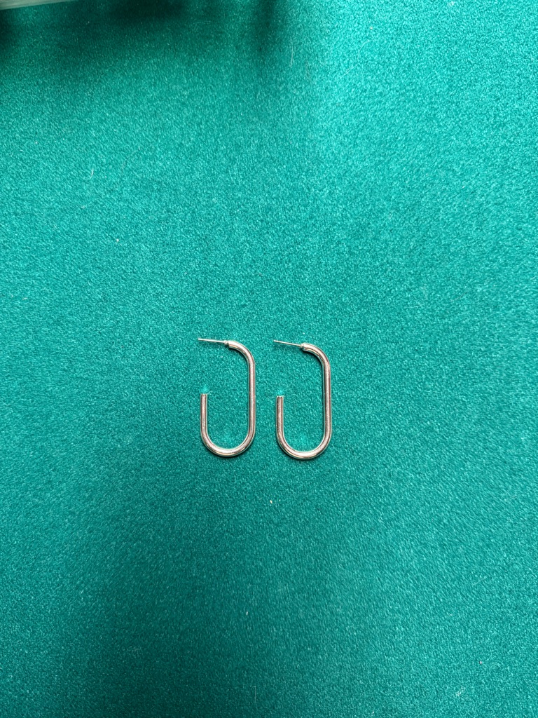 Nordstrom Elongated Oval Hoop Earring